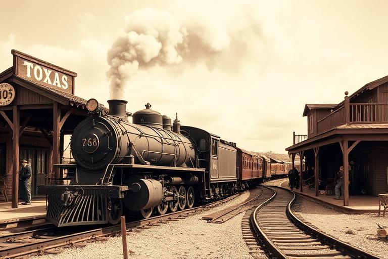 Railroads Reshape the Region - North Texas 1876